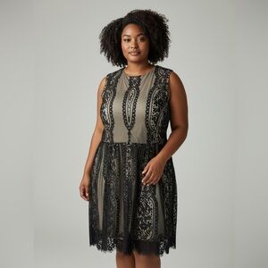 Tommy Hilfiger Black Lace Sleeveless Dress